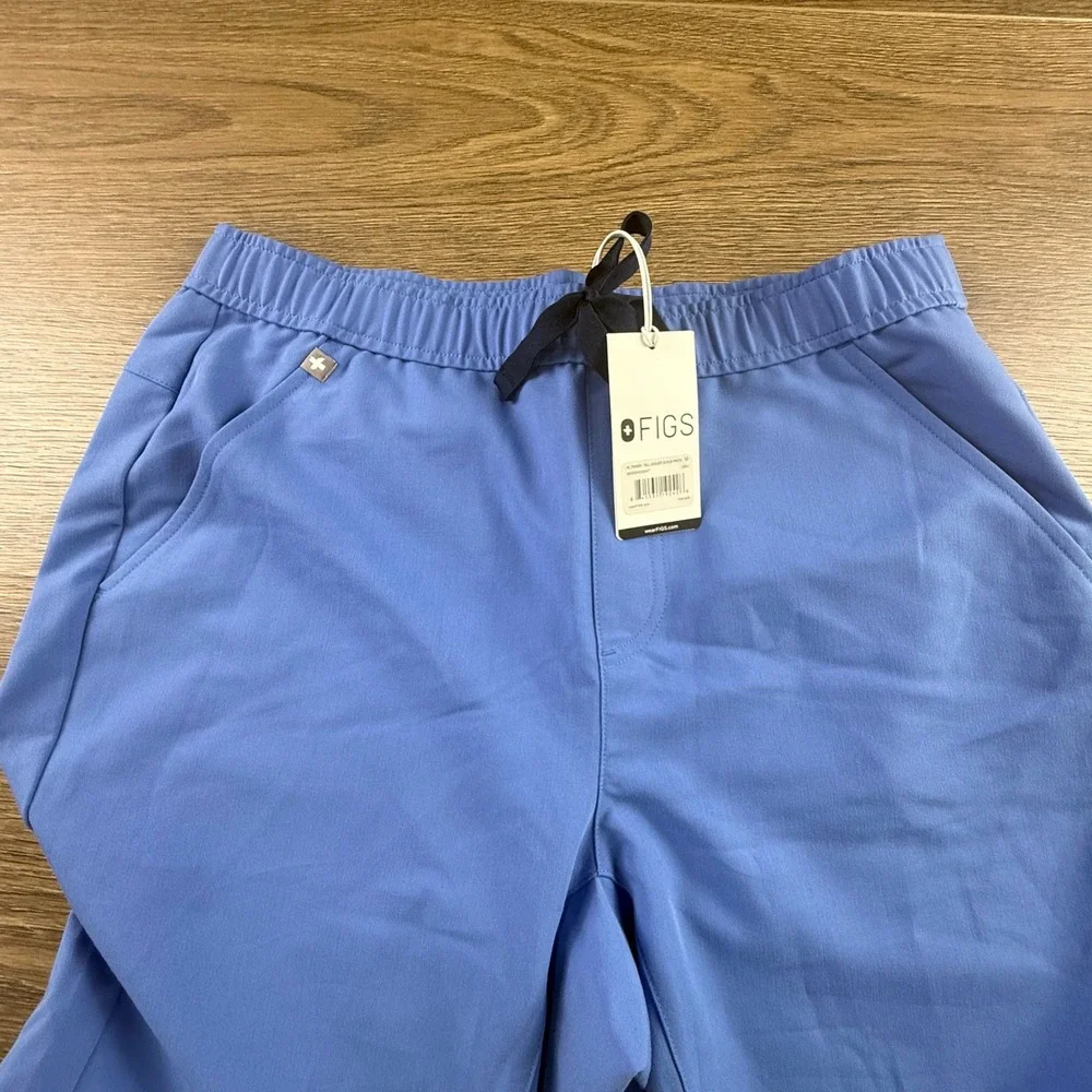 FIGS Tansen Tall Jogger Scrub Pants Mens M Tall Ceil Blue New Uniform Healthcare